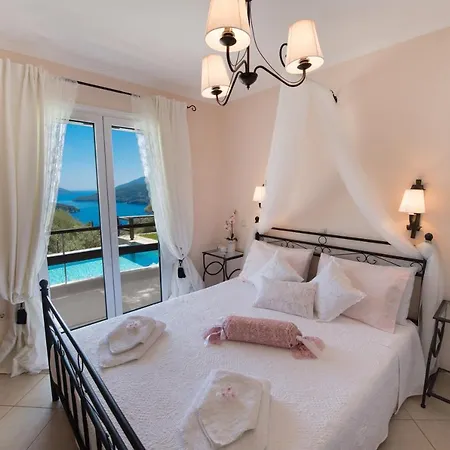 别墅 Meliti - Private With Stunning Seaviews, Infinity Pool, Close To The 奈德里